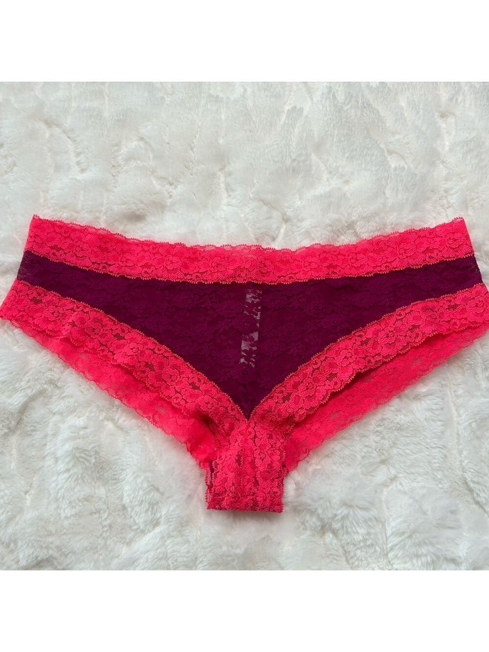 2013 Vintage Pink Victoria’s Secret Extra Low Rise Cheekster Panty L